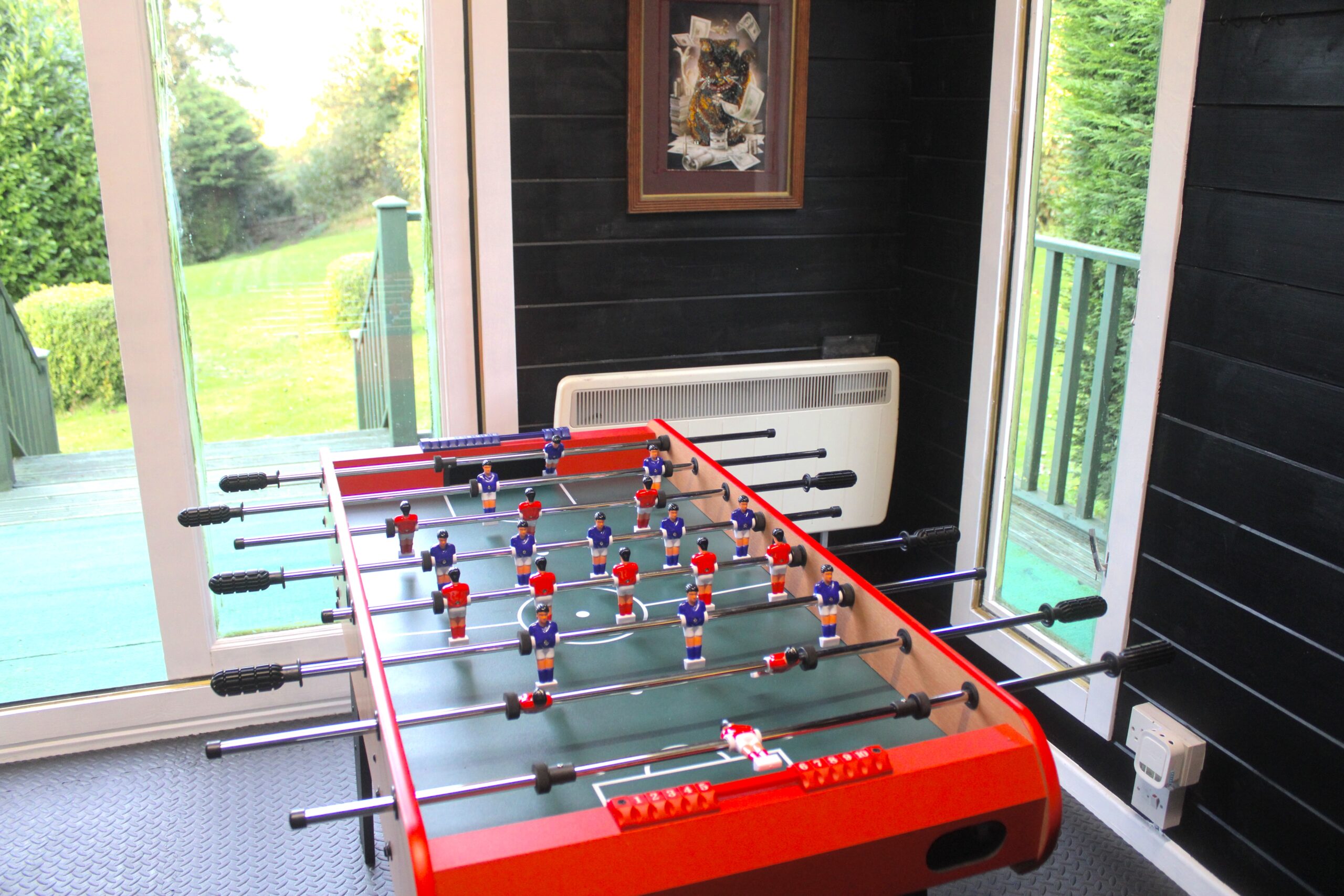 games room inside a luxury holiday let for added guest value