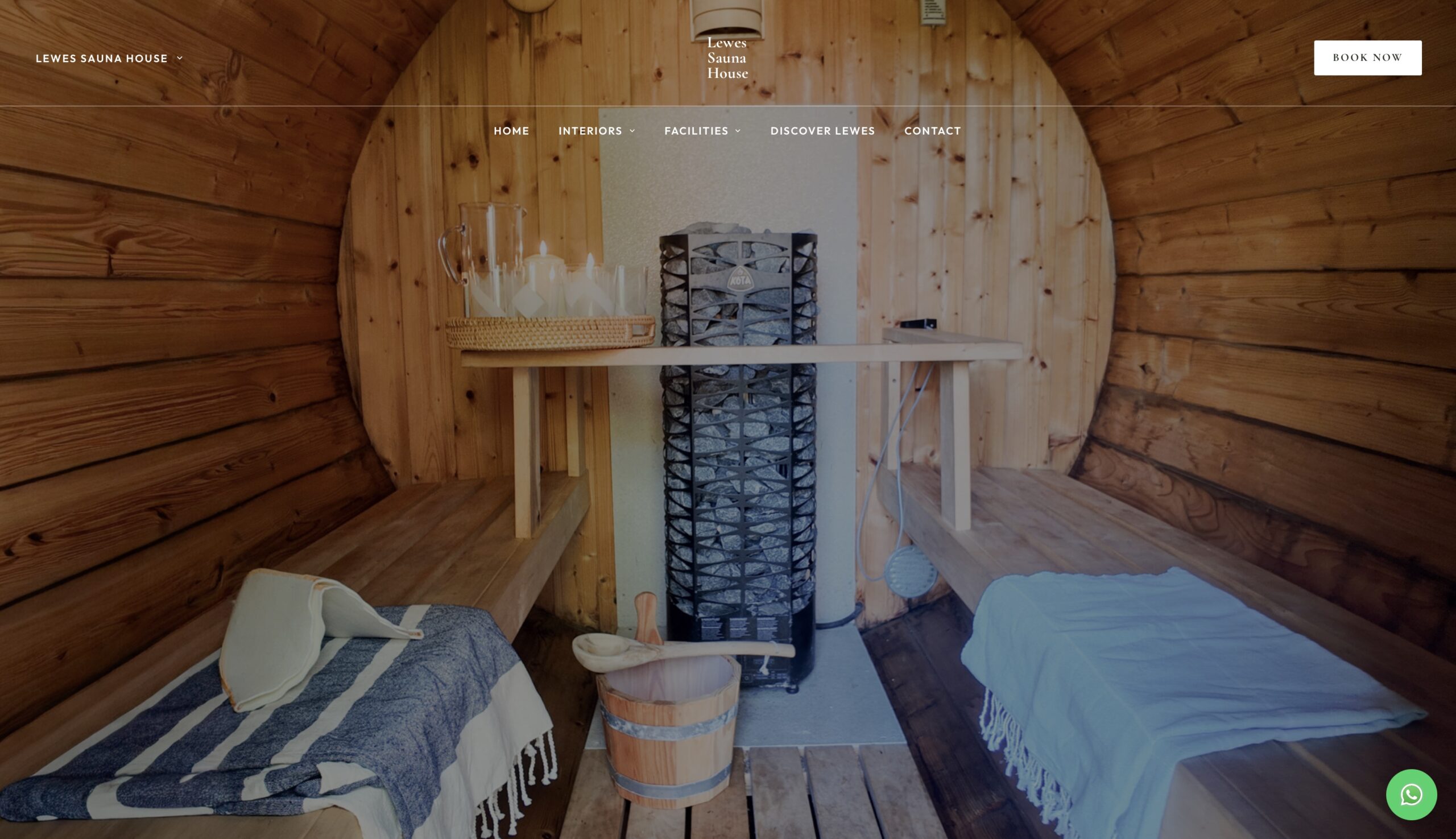Lewes Sauna House website built by Field Heritage